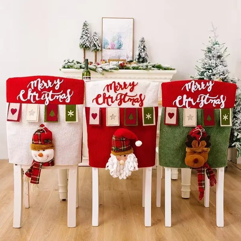 Christmas Chair Decoration. Chair Cover