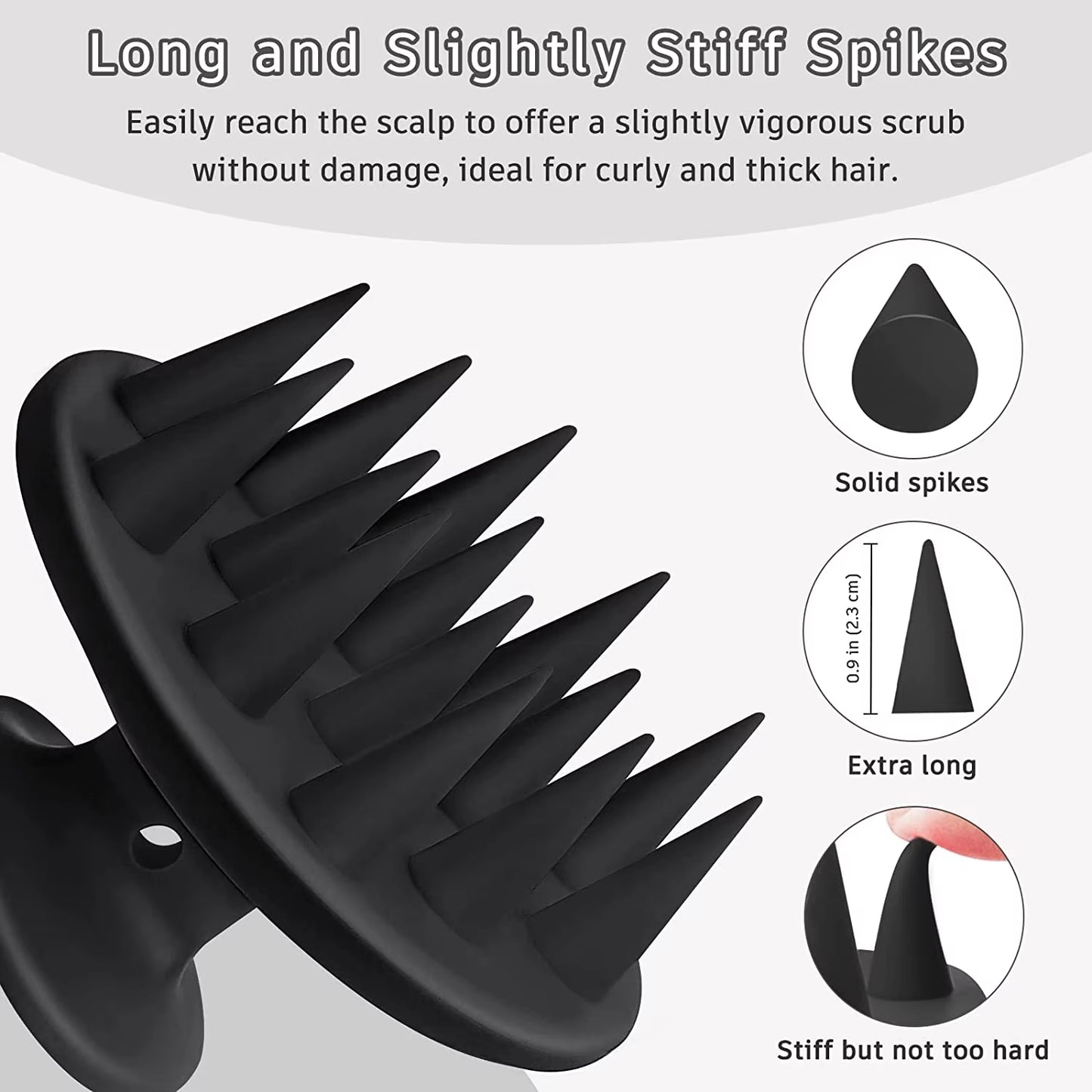 Silicone Shampoo Brush Hair Scalp Massage,