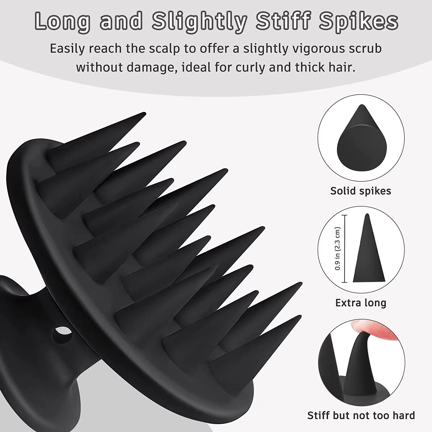 Silicone Shampoo Brush Hair Scalp Massage,