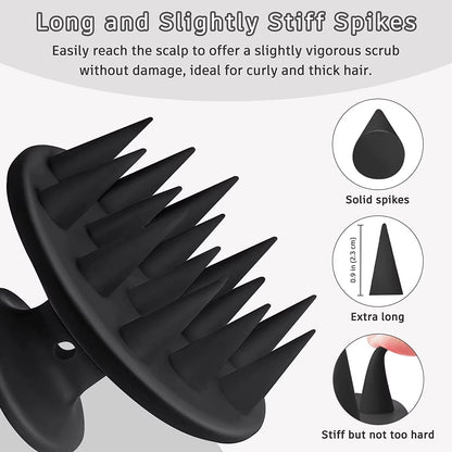 Silicone Shampoo Brush Hair Scalp Massage,