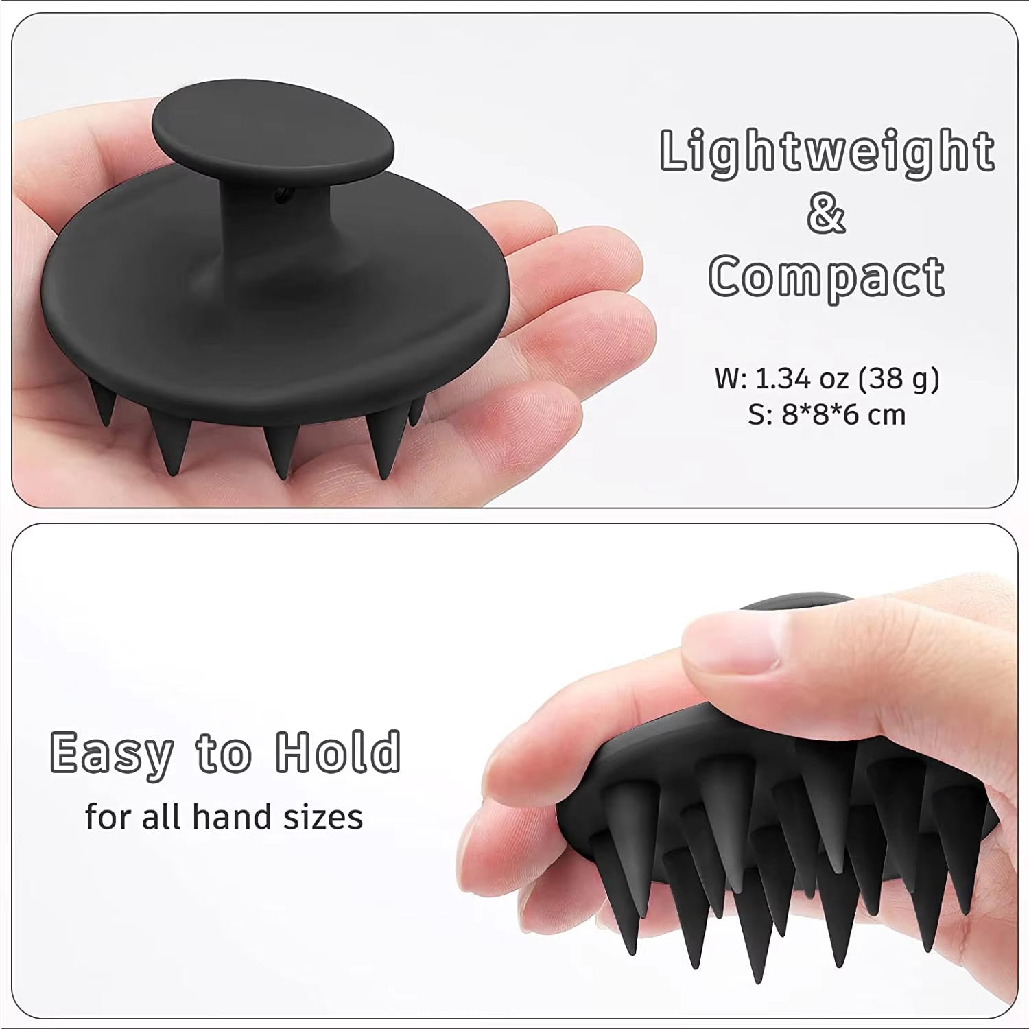 Silicone Shampoo Brush Hair Scalp Massage,