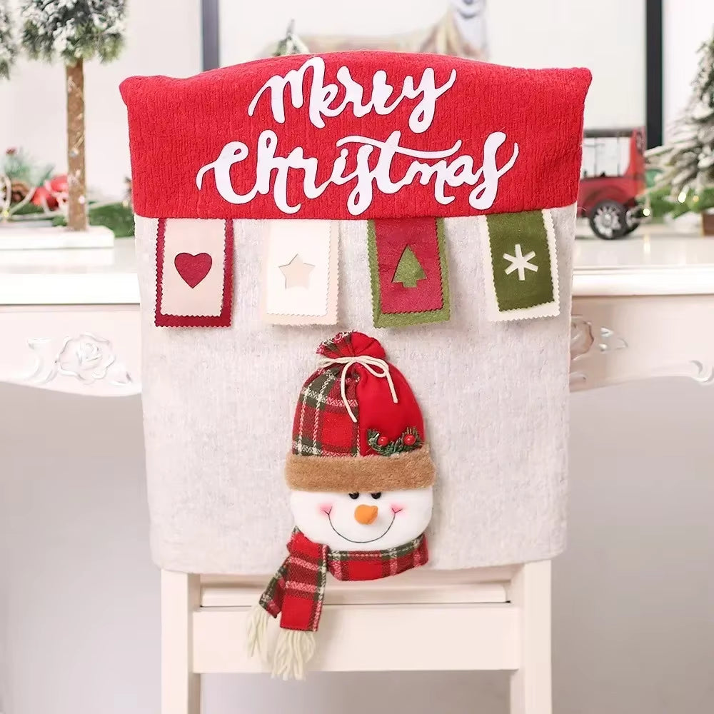 Christmas Chair Decoration. Chair Cover