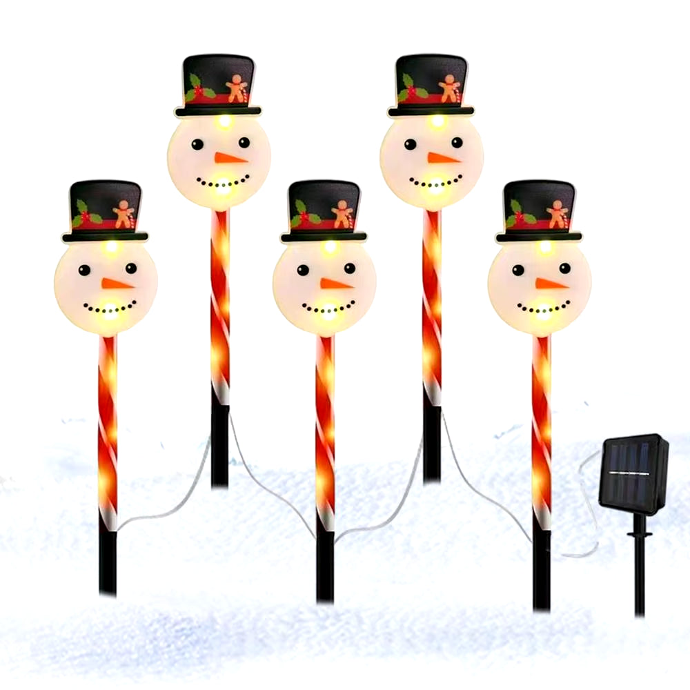  Solar-Powered LED Christmas pathway lights